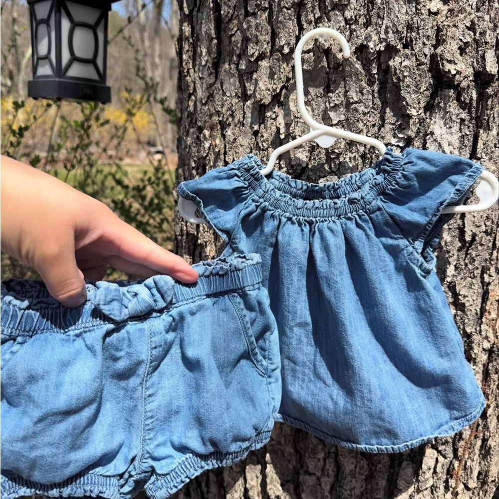 Gap denim 2pc set